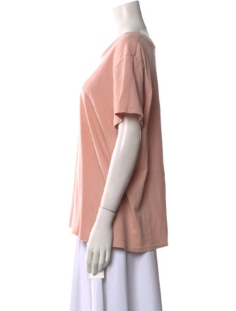 Nili Lotan Scoop Neck Short Sleeve T-Shirt