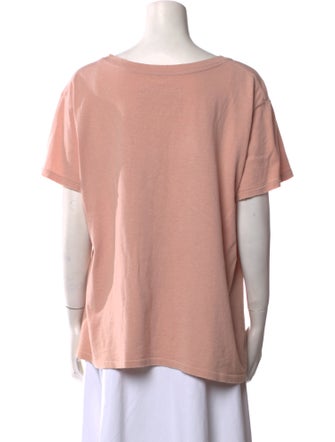 Nili Lotan Scoop Neck Short Sleeve T-Shirt
