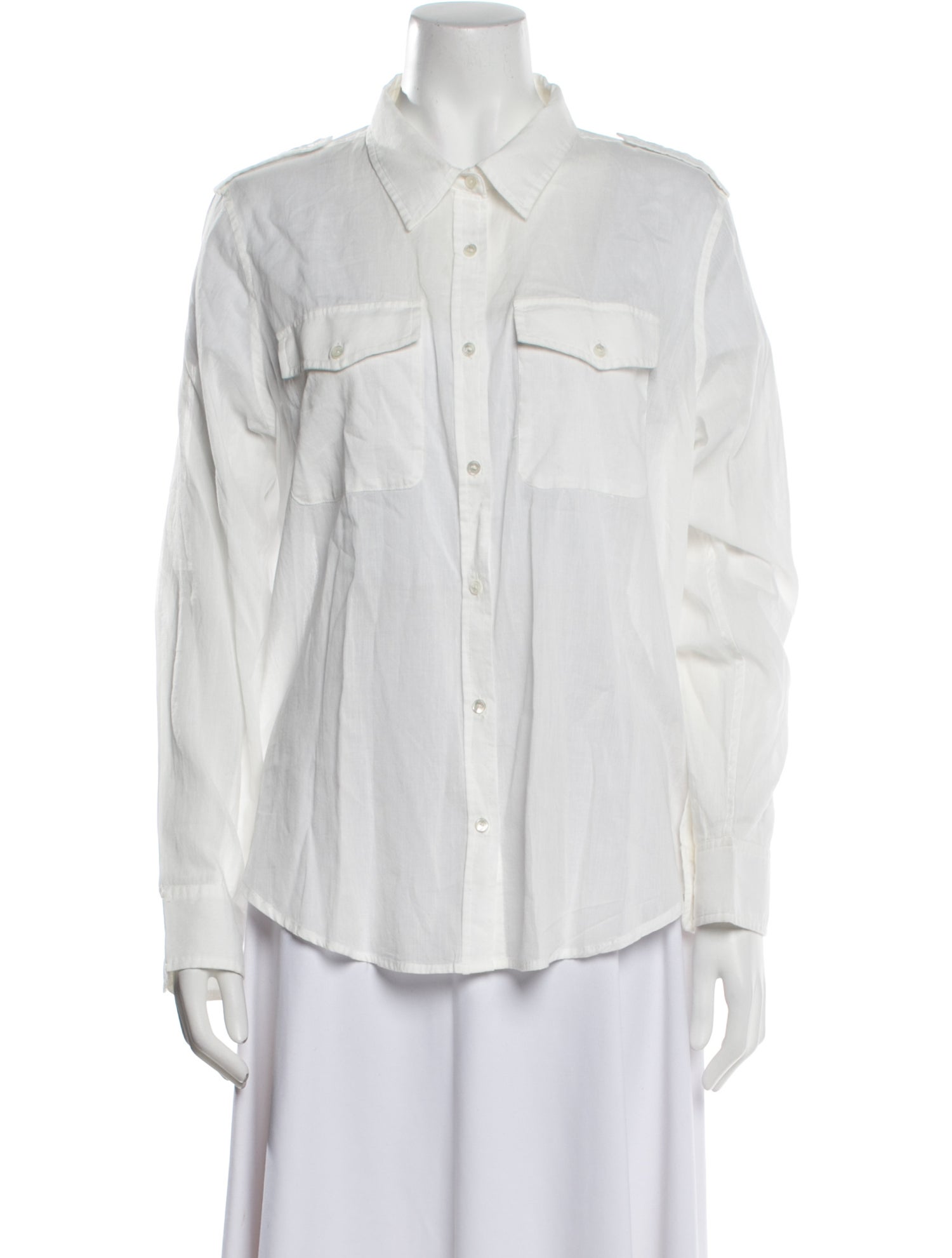 Nili Lotan Long Sleeve Button-Up Top