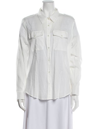 Nili Lotan Long Sleeve Button-Up Top