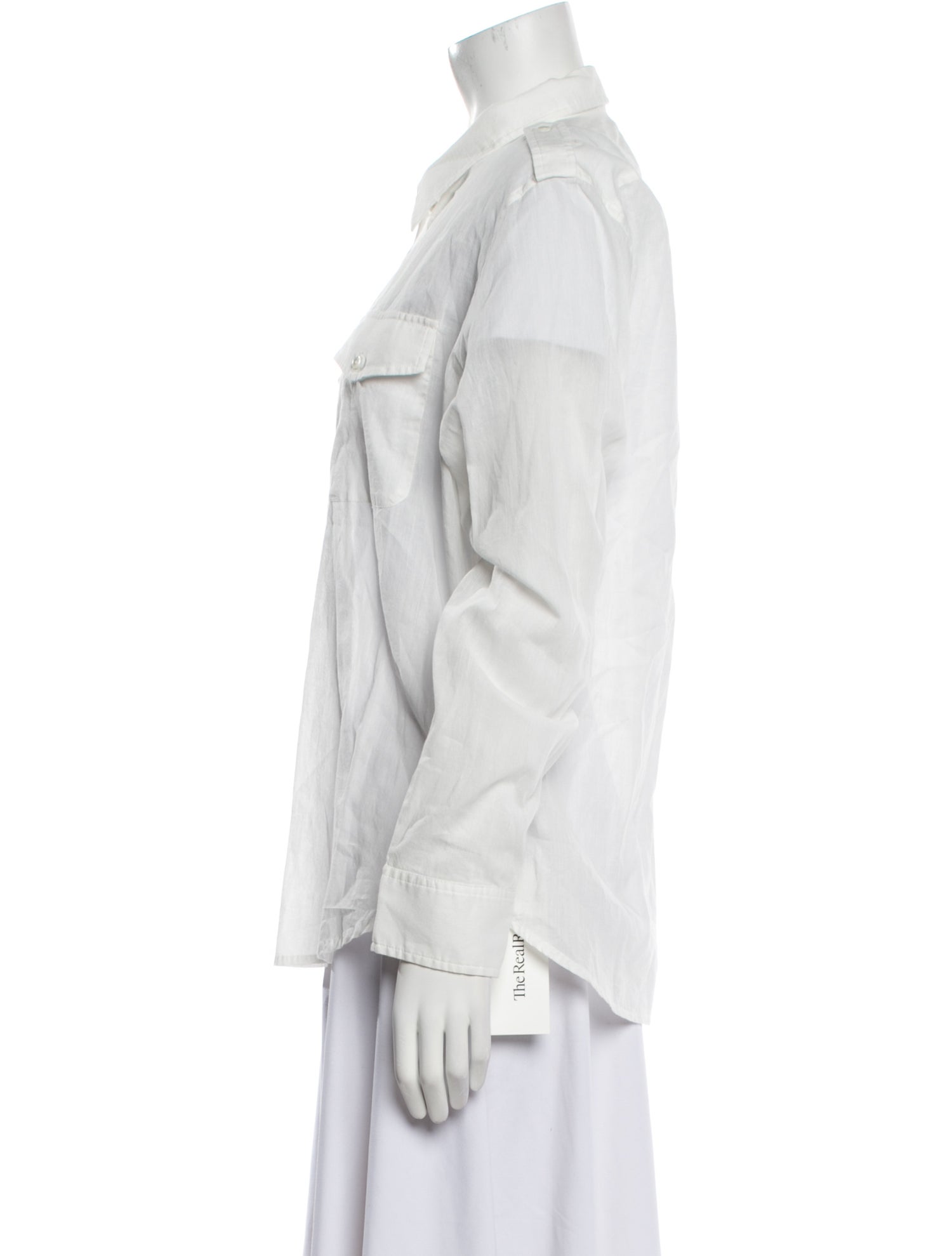 Nili Lotan Long Sleeve Button-Up Top