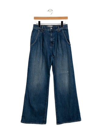 Nili Lotan High-Rise Wide Leg Jeans