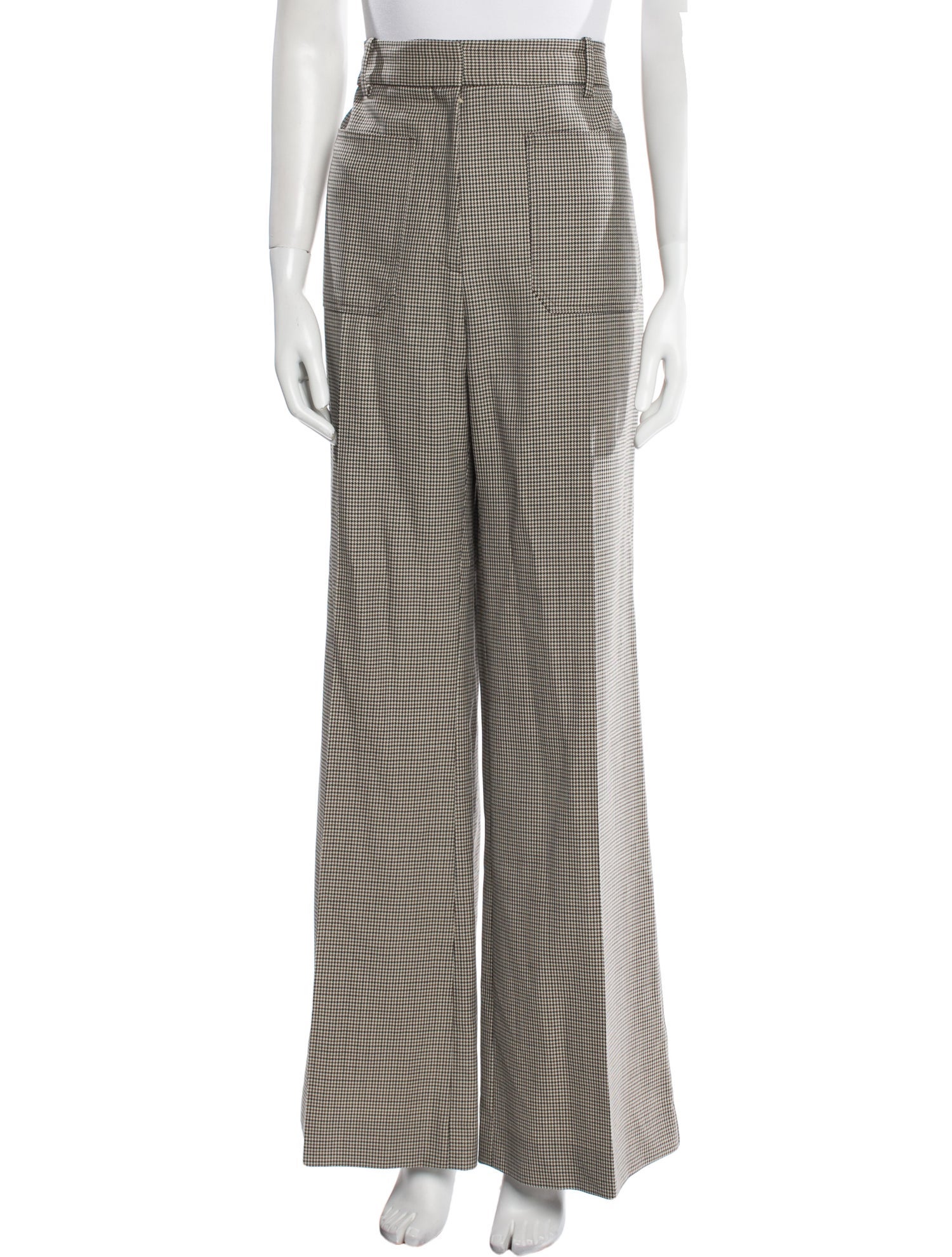 Nili Lotan Virgin Wool Wide Leg Pants