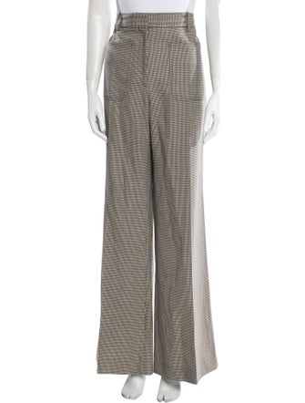 Nili Lotan Virgin Wool Wide Leg Pants