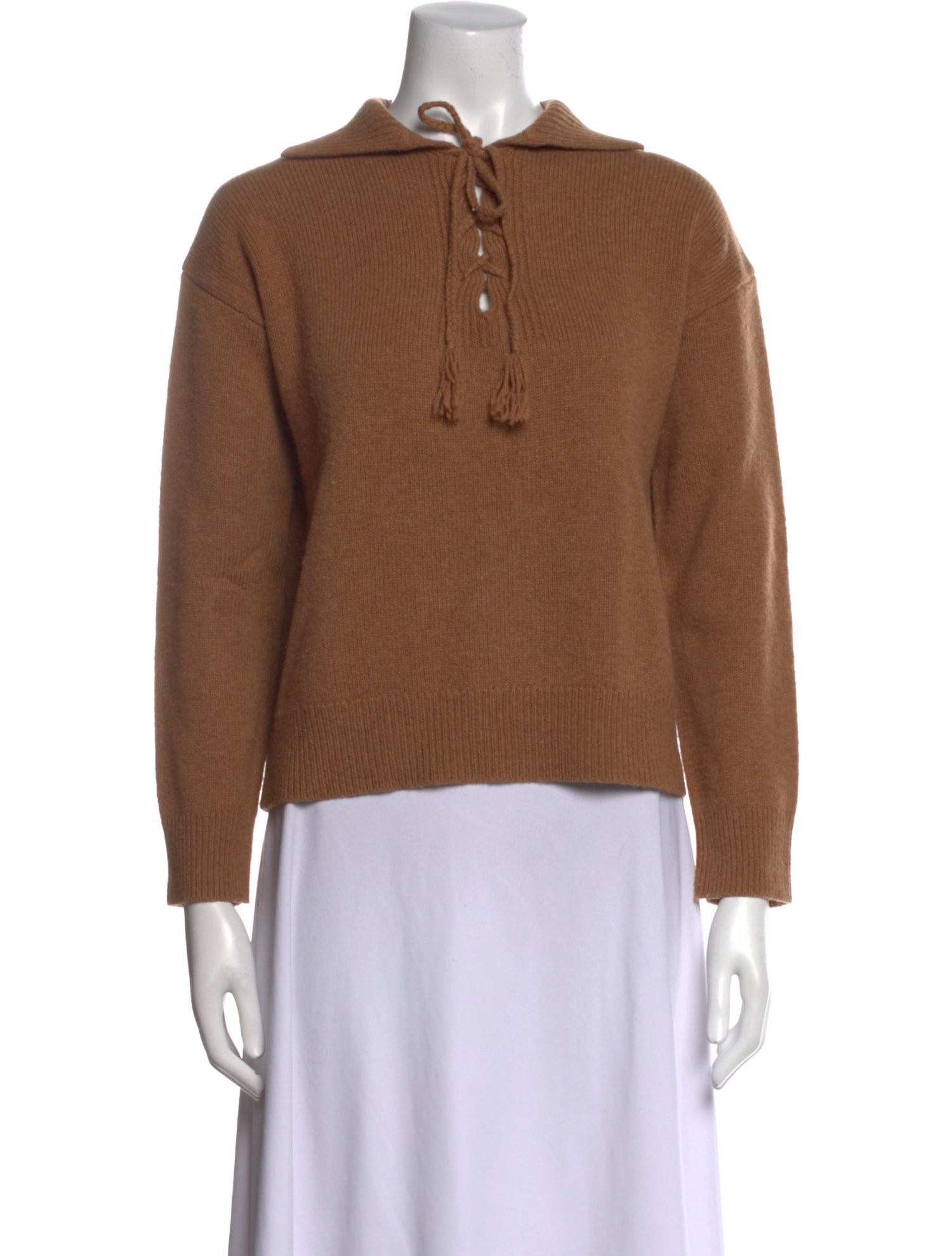 Nili Lotan Wool Mock Neck Sweatshirt