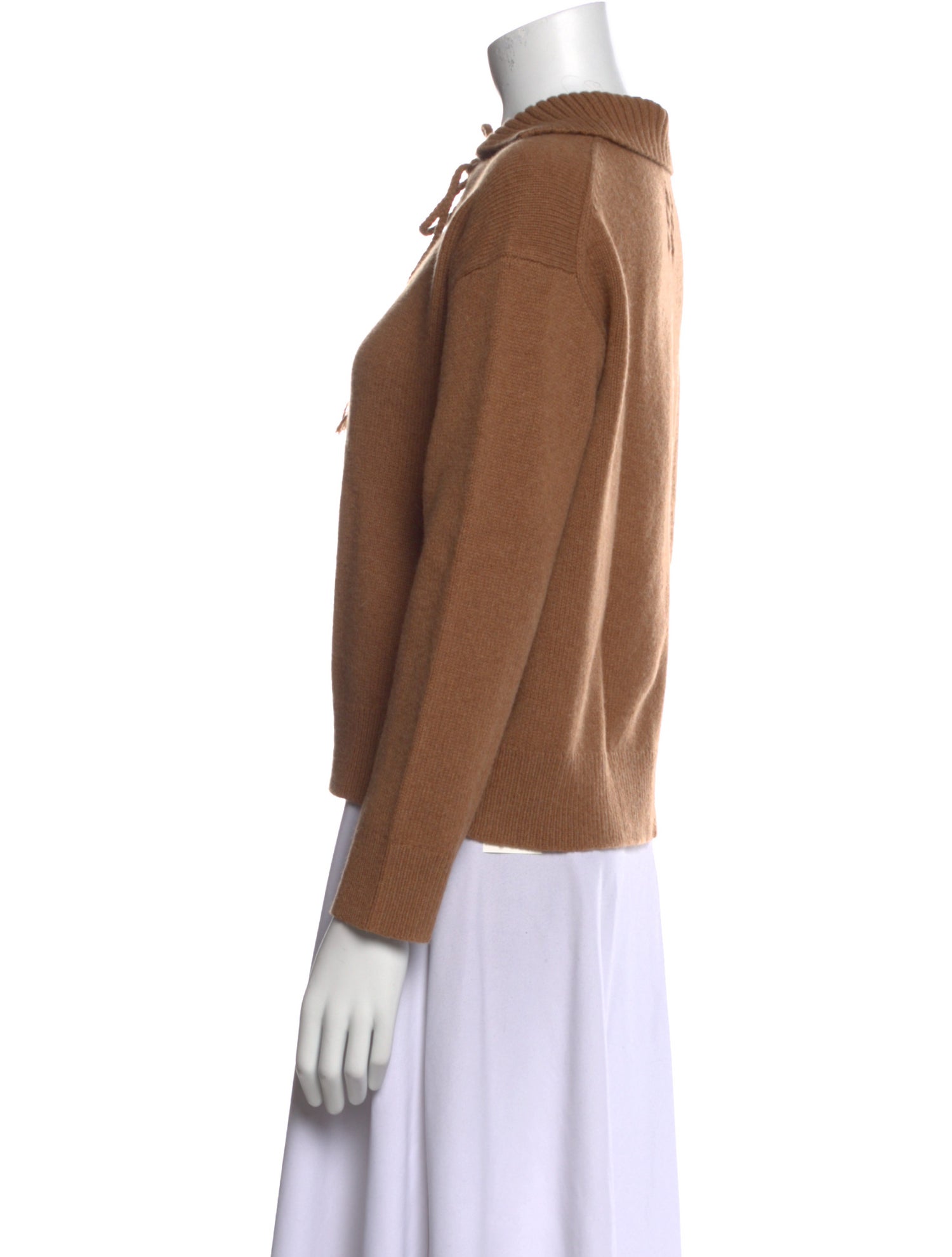 Nili Lotan Wool Mock Neck Sweatshirt