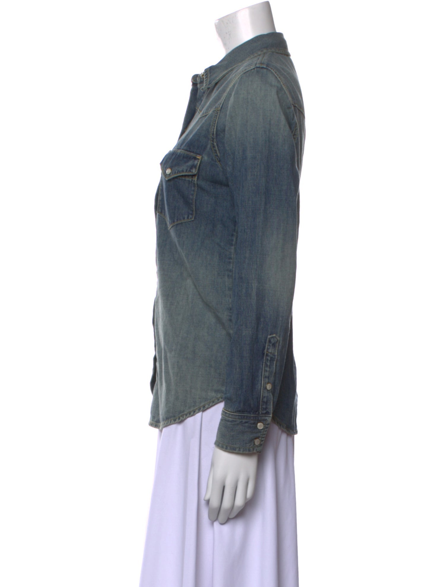 Nili Lotan Long Sleeve Button-Up Top