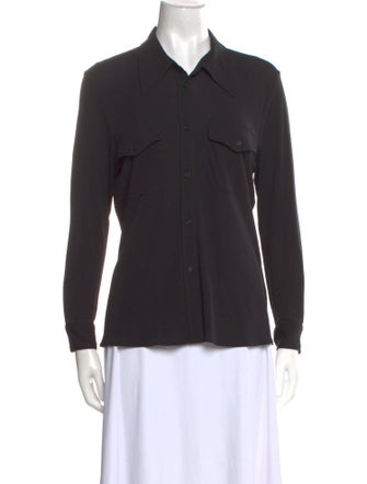 Nili Lotan Long Sleeve Button-Up Top