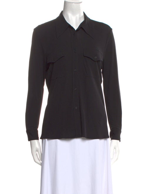 Nili Lotan Long Sleeve Button-Up Top