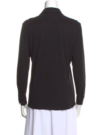 Nili Lotan Long Sleeve Button-Up Top