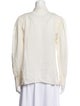 Nili Lotan Silk Long Sleeve Button-Up Top