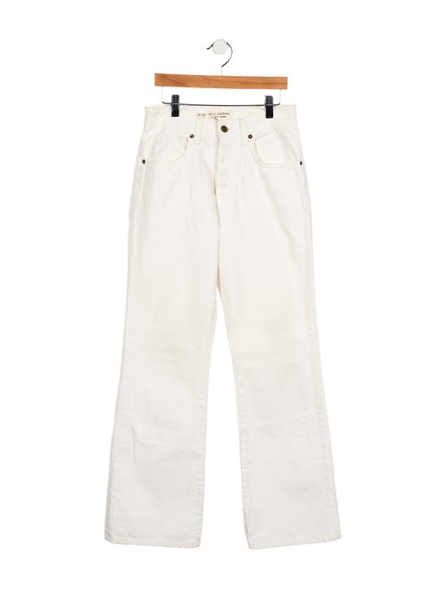 Nili Lotan Mid-Rise Wide Leg Jeans