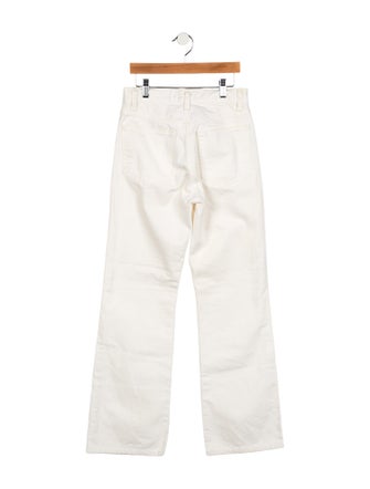 Nili Lotan Mid-Rise Wide Leg Jeans