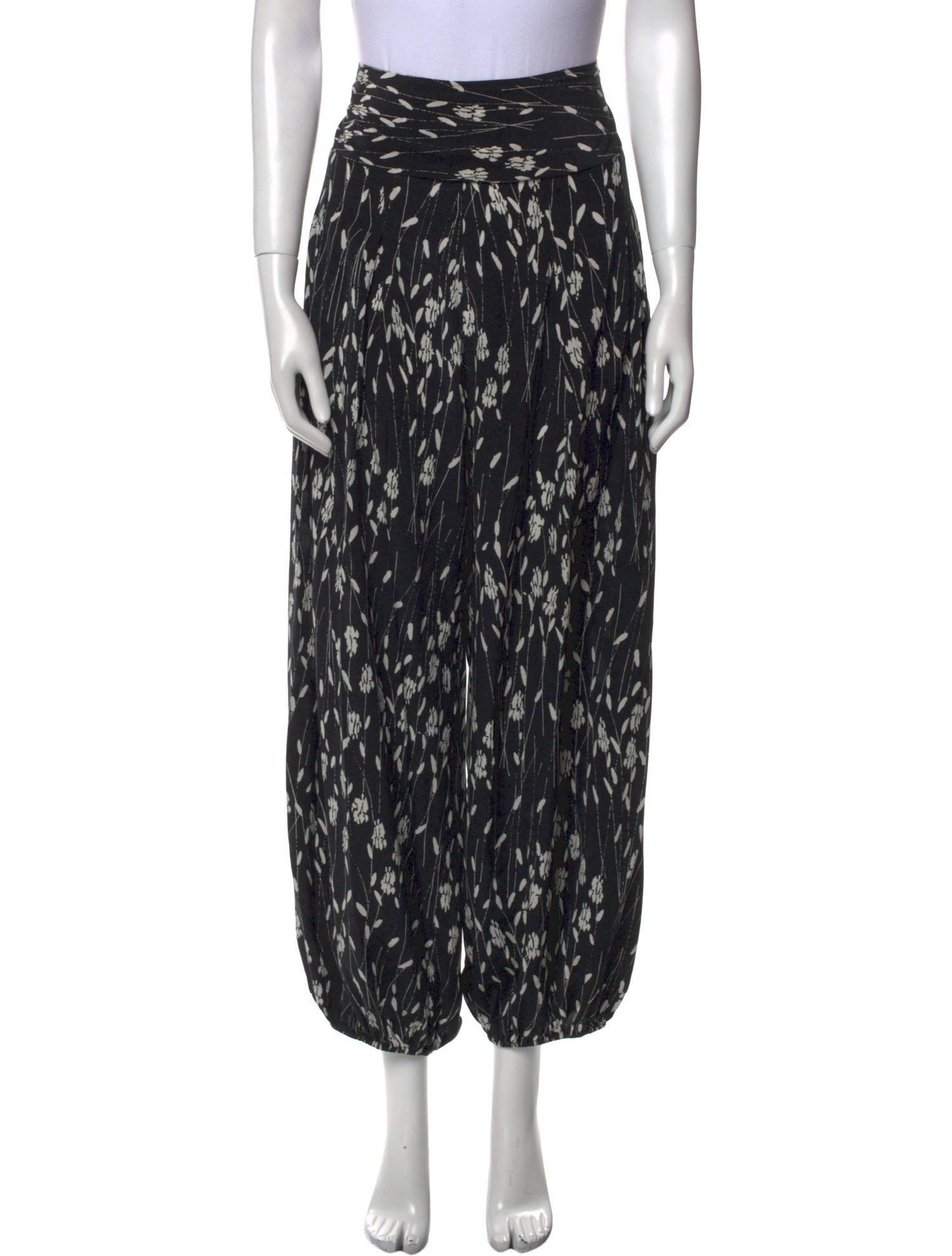 Nili Lotan Printed Skinny Leg Pants