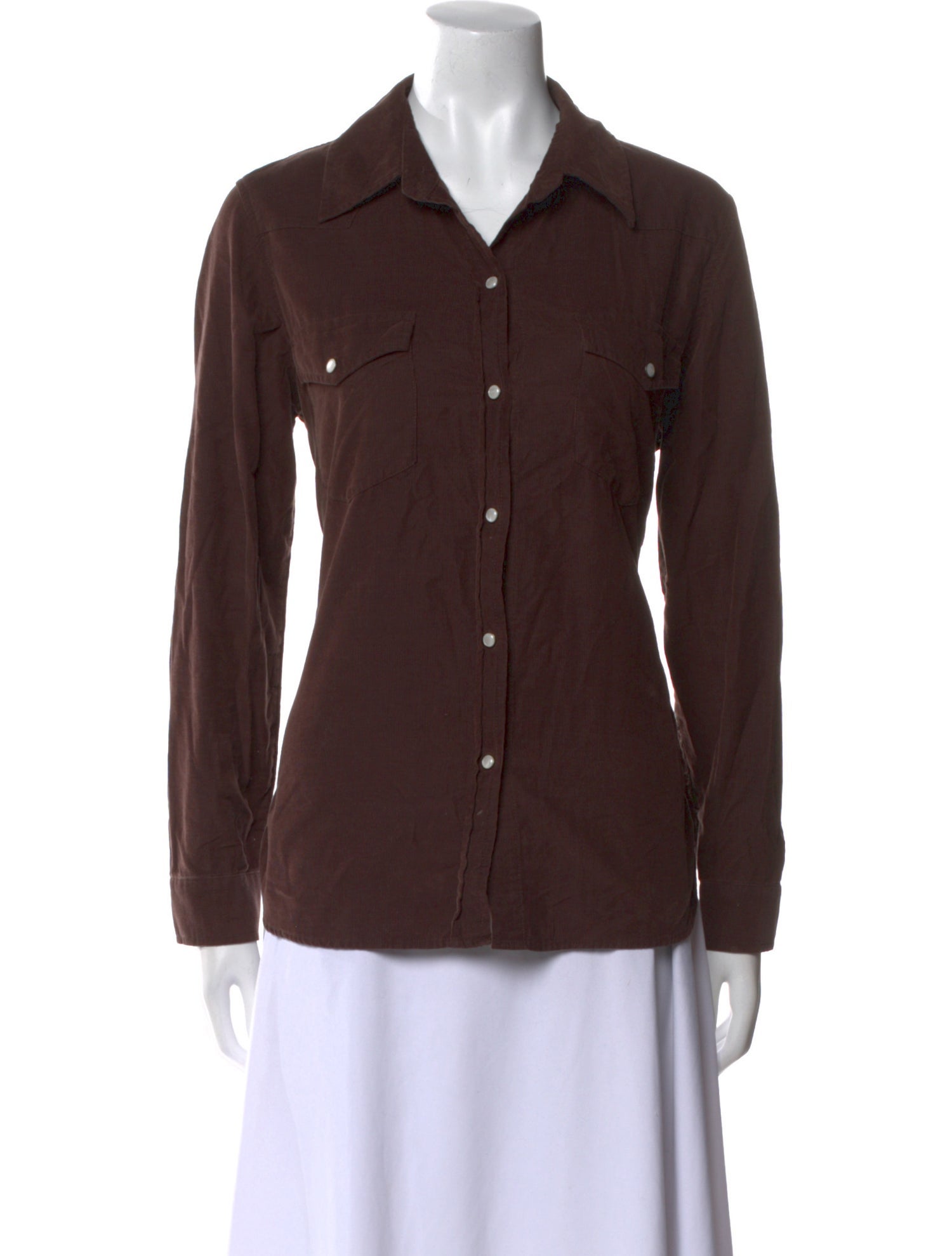 Nili Lotan Long Sleeve Button-Up Top