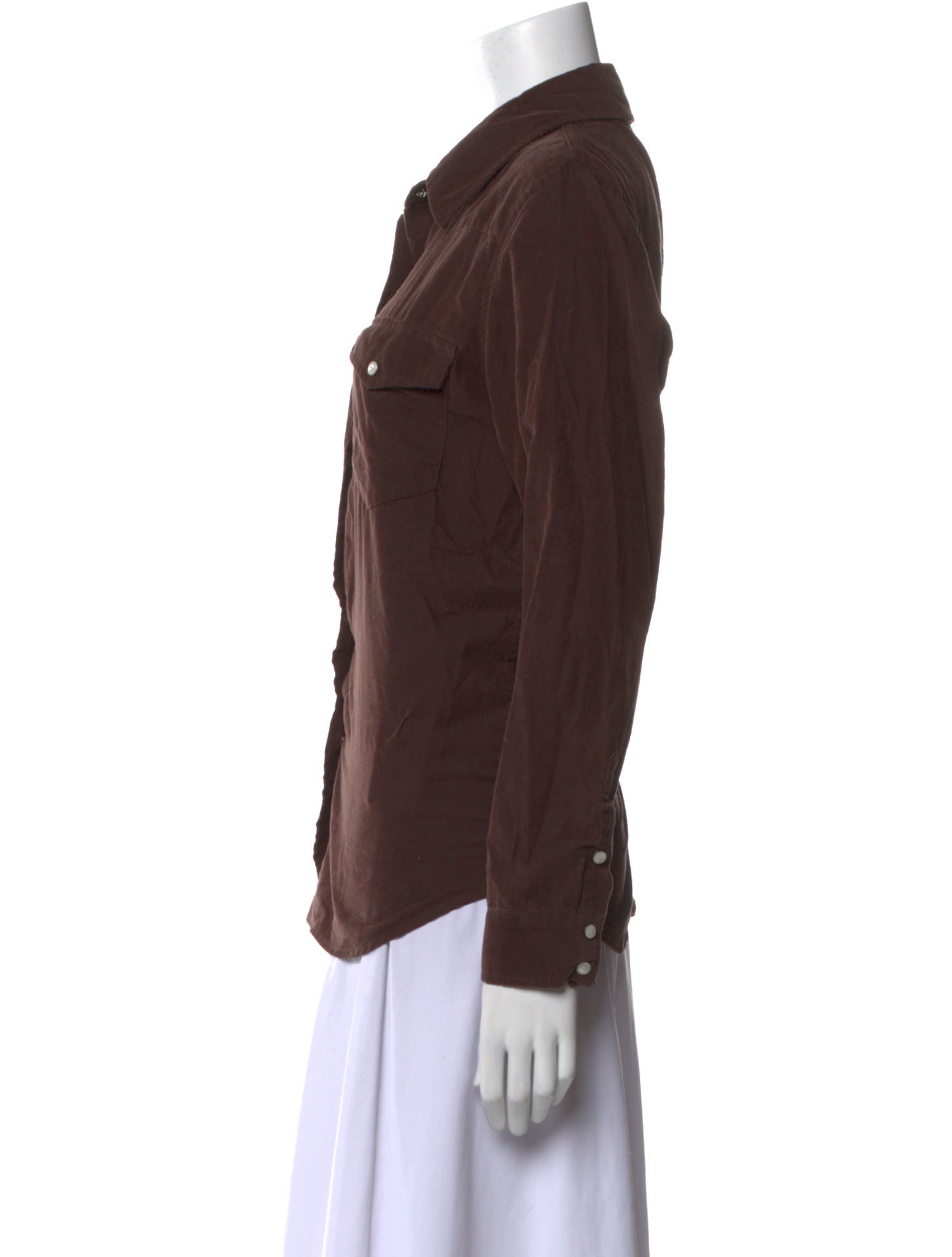 Nili Lotan Long Sleeve Button-Up Top