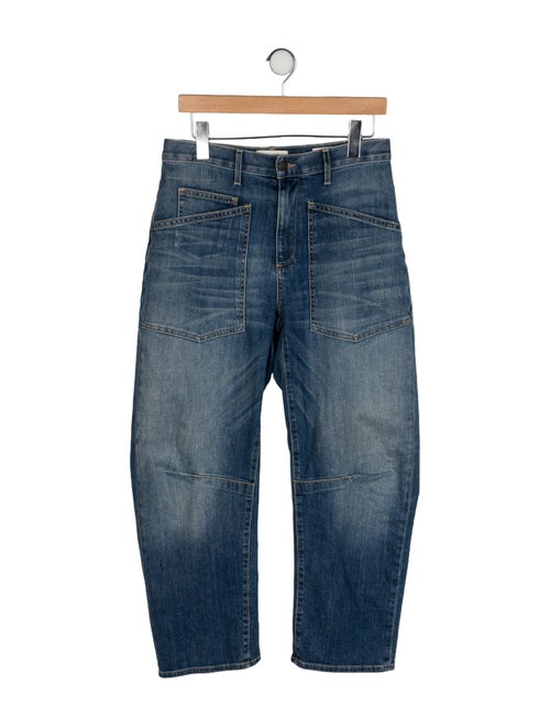 Nili Lotan Mid-Rise Straight Leg Jeans