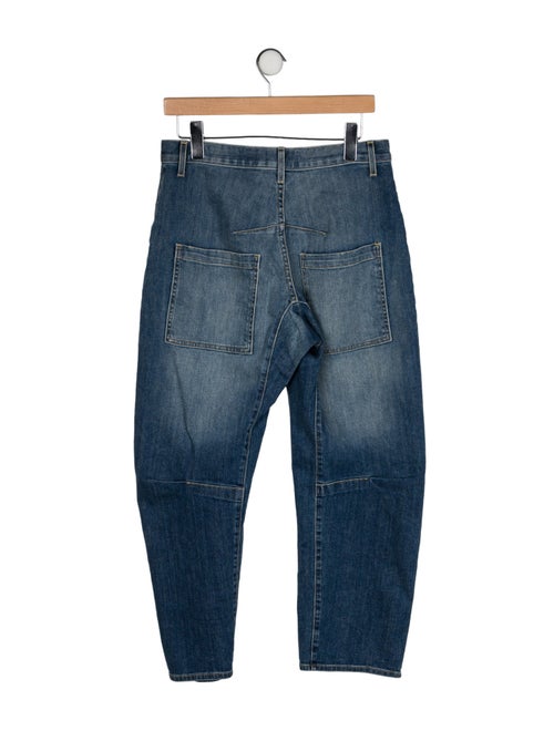 Nili Lotan Mid-Rise Straight Leg Jeans