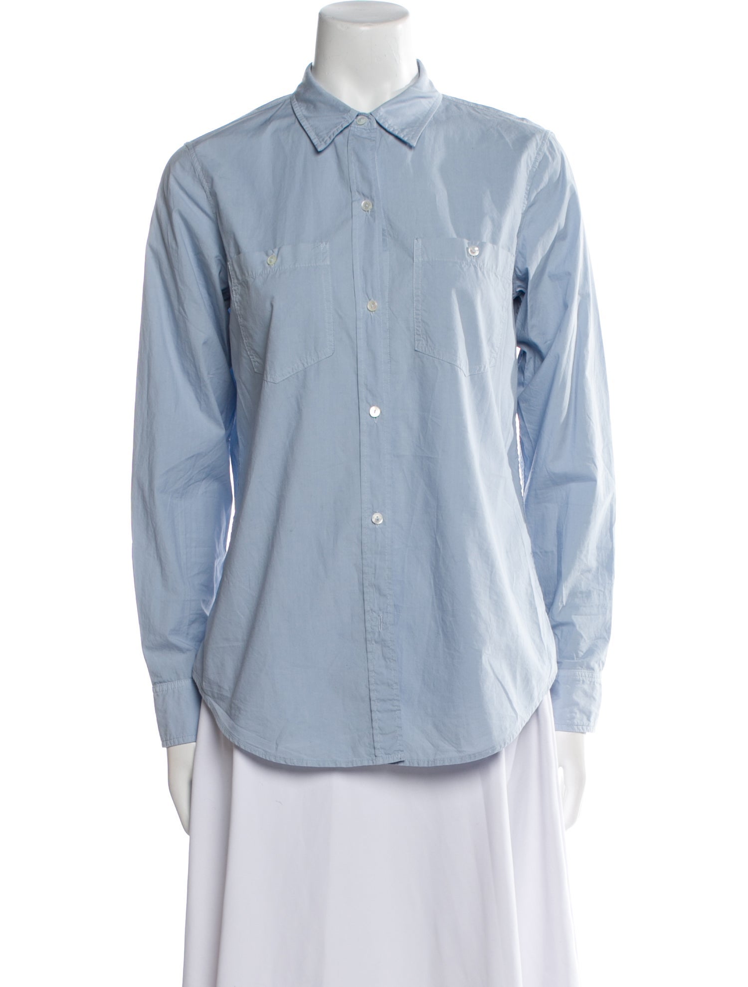 Nili Lotan Long Sleeve Button-Up Top