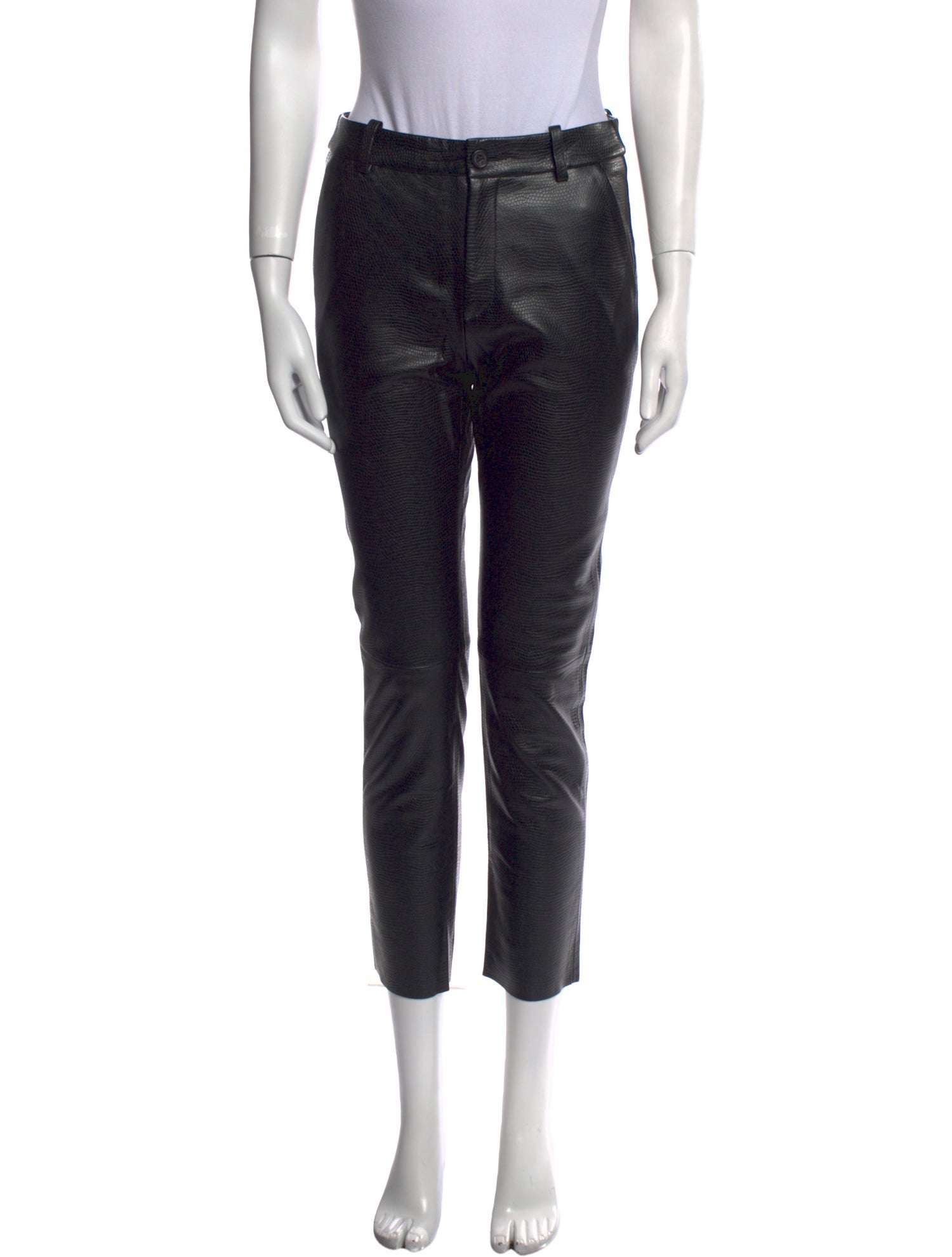 Nili Lotan Lambskin Skinny Leg Pants