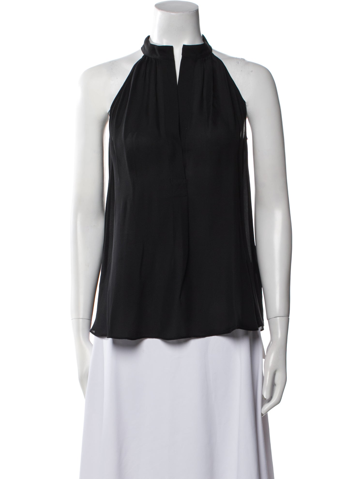 Nili Lotan Silk Halterneck Blouse