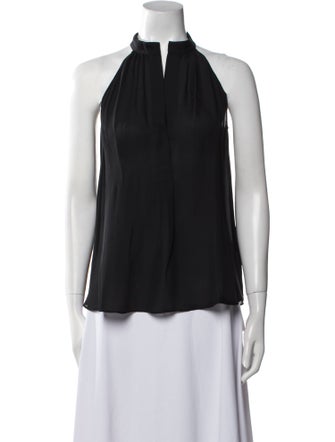 Nili Lotan Silk Halterneck Blouse