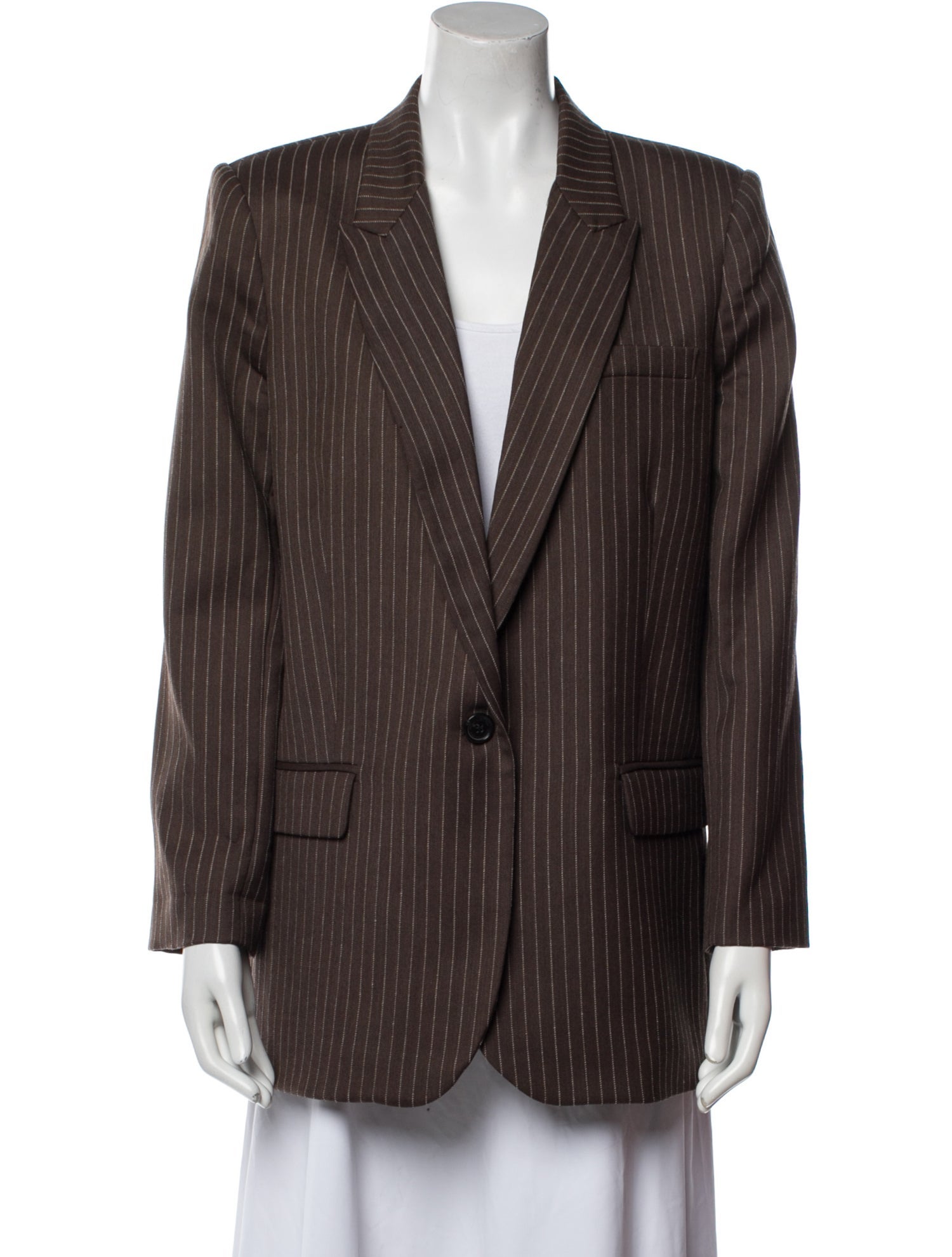 Nili Lotan Virgin Wool Striped Blazer