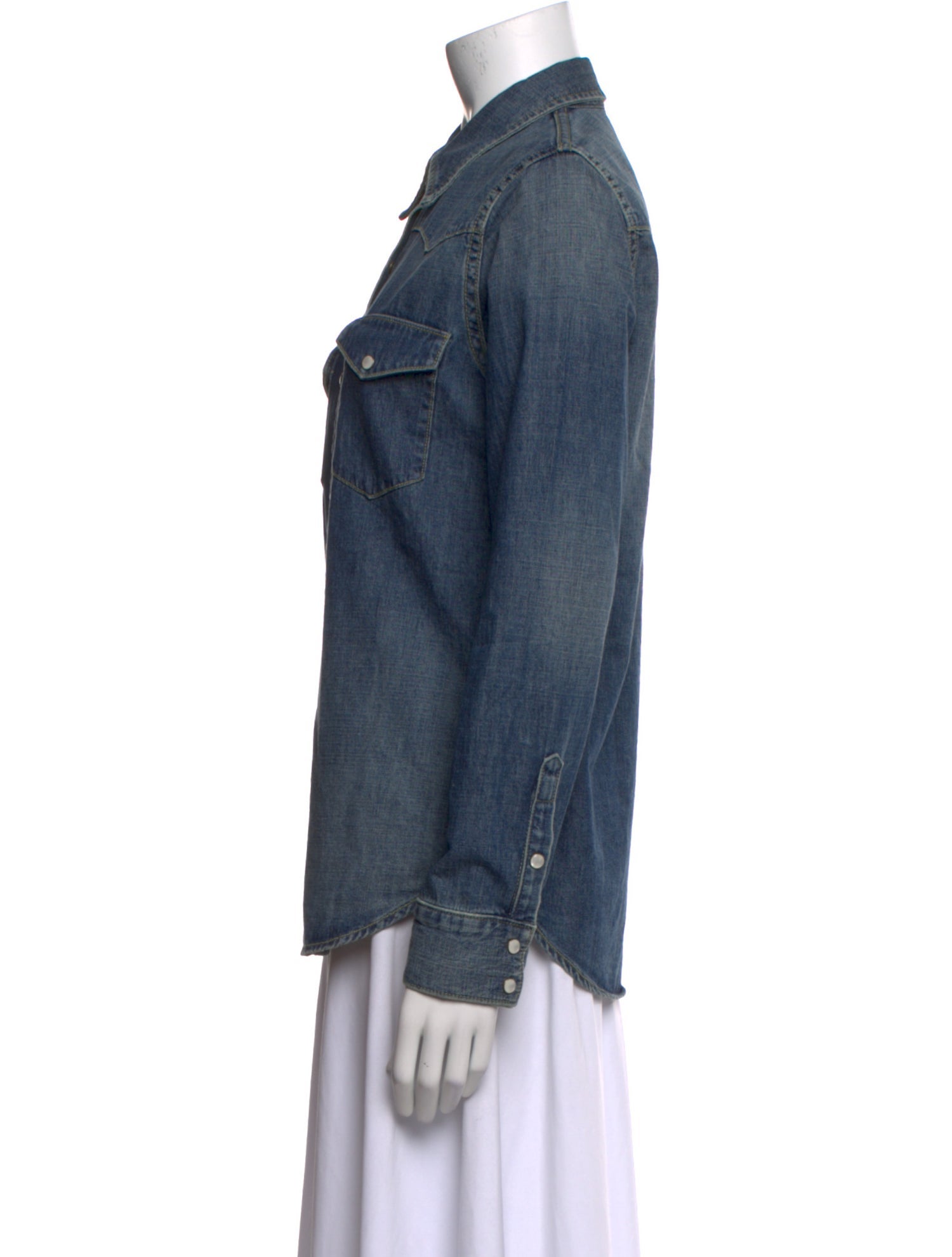 Nili Lotan Long Sleeve Button-Up Top