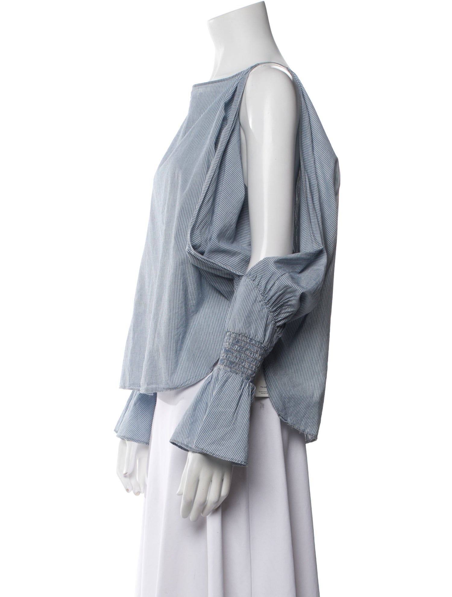 Nili Lotan Striped Bateau Neckline Blouse