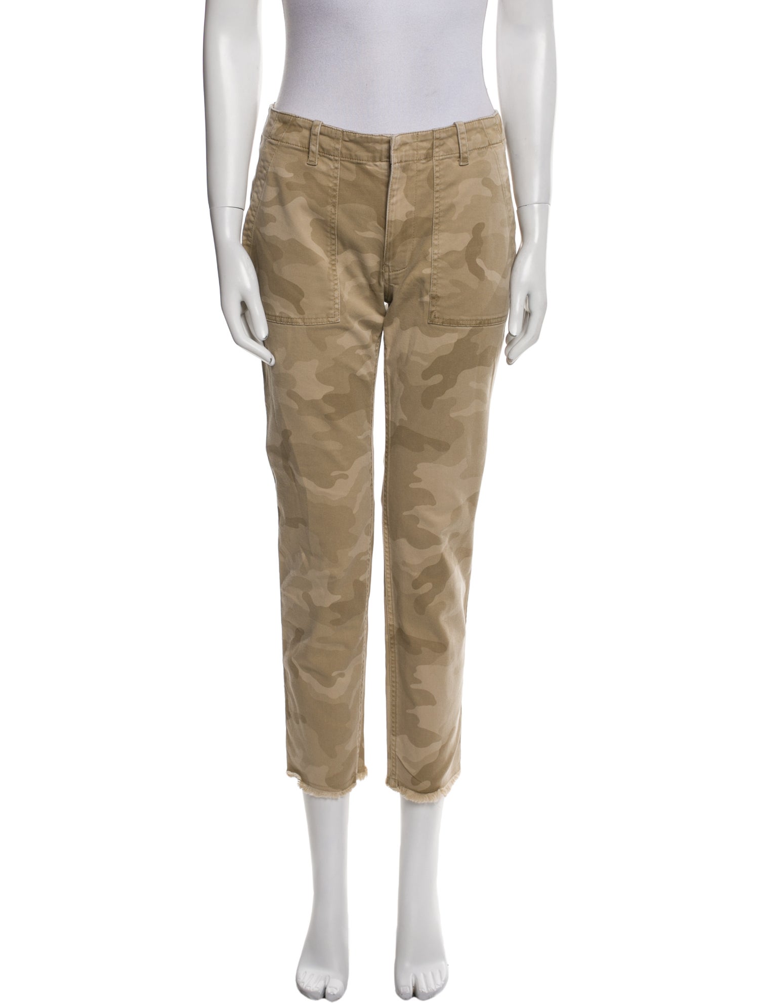 Nili Lotan Camouflage Print Straight Leg Pants