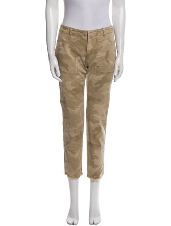 Nili Lotan Camouflage Print Straight Leg Pants