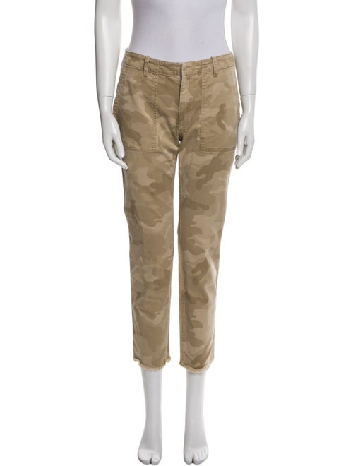 Nili Lotan Camouflage Print Straight Leg Pants