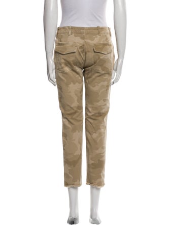 Nili Lotan Camouflage Print Straight Leg Pants