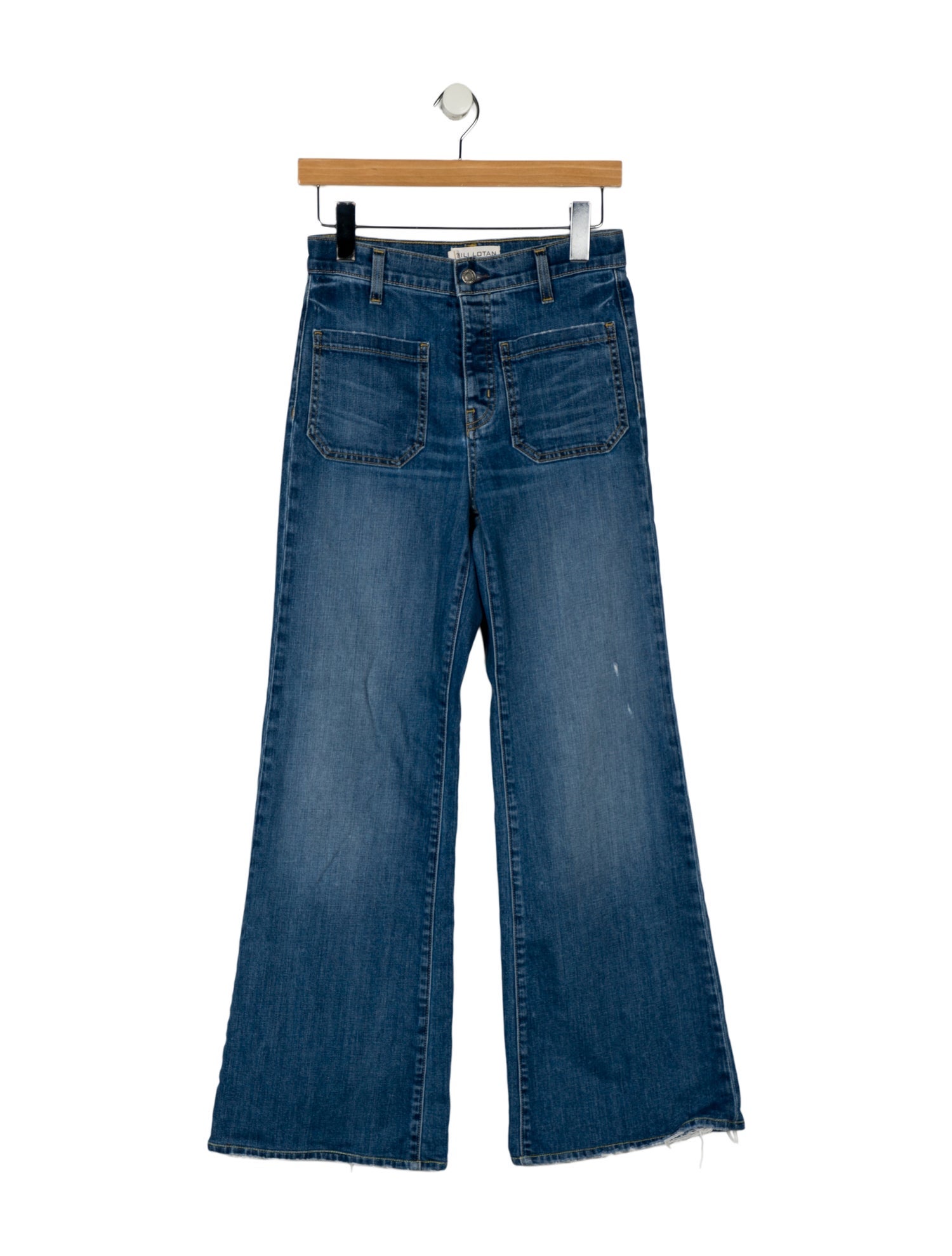 Nili Lotan Mid-Rise Wide Leg Jeans