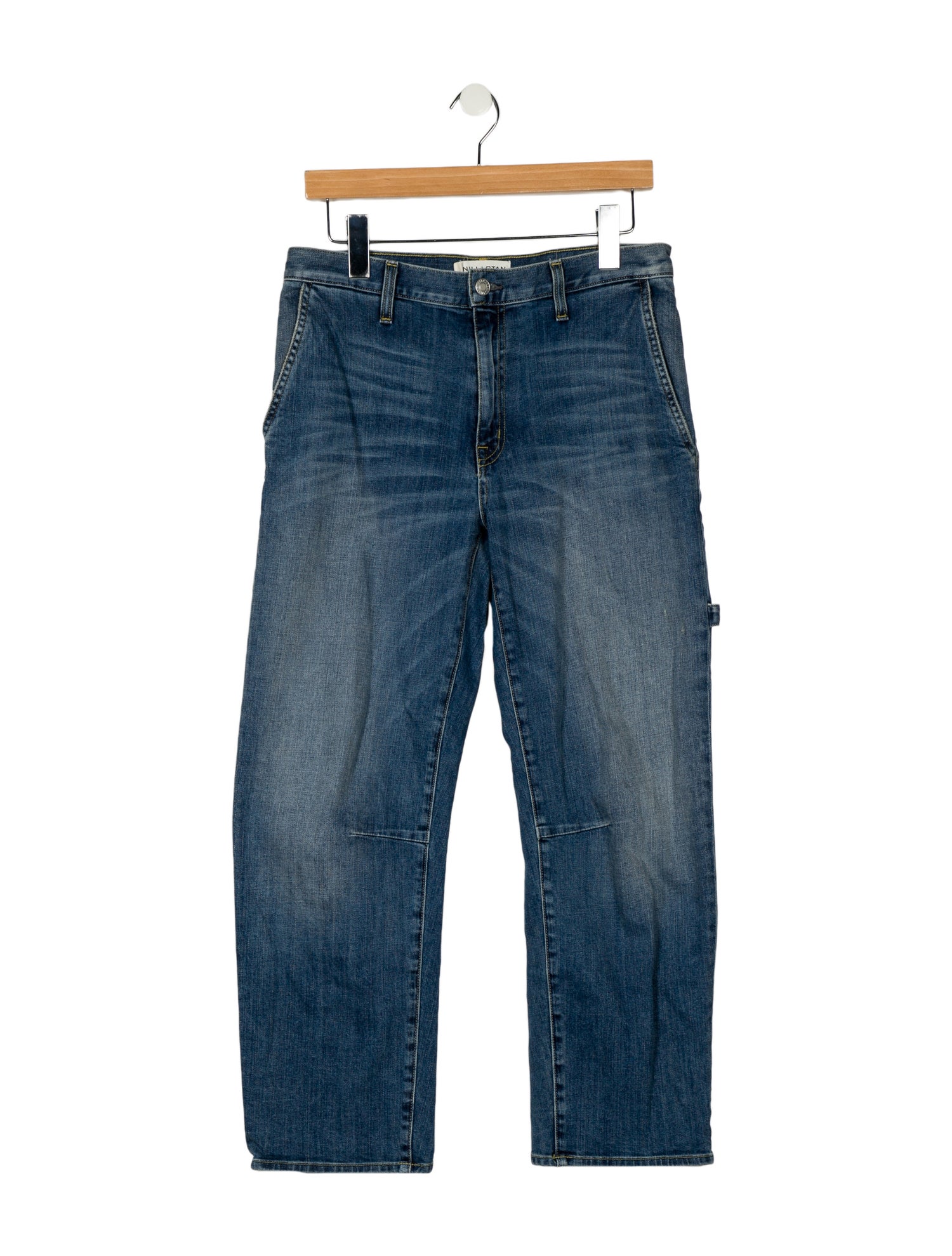 Nili Lotan Mid-Rise Straight Leg Jeans