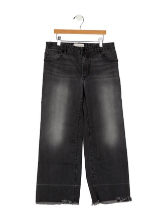 Nili Lotan Mid-Rise Wide Leg Jeans