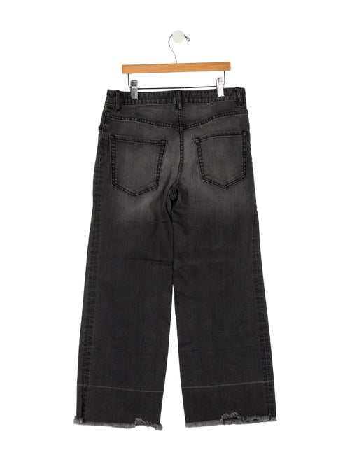 Nili Lotan Mid-Rise Wide Leg Jeans