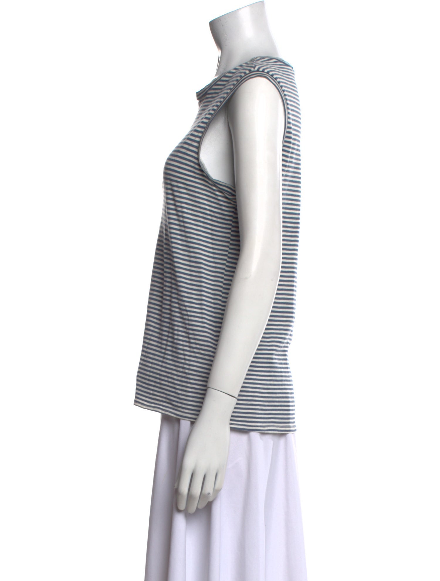 Nili Lotan Striped Crew Neck Top