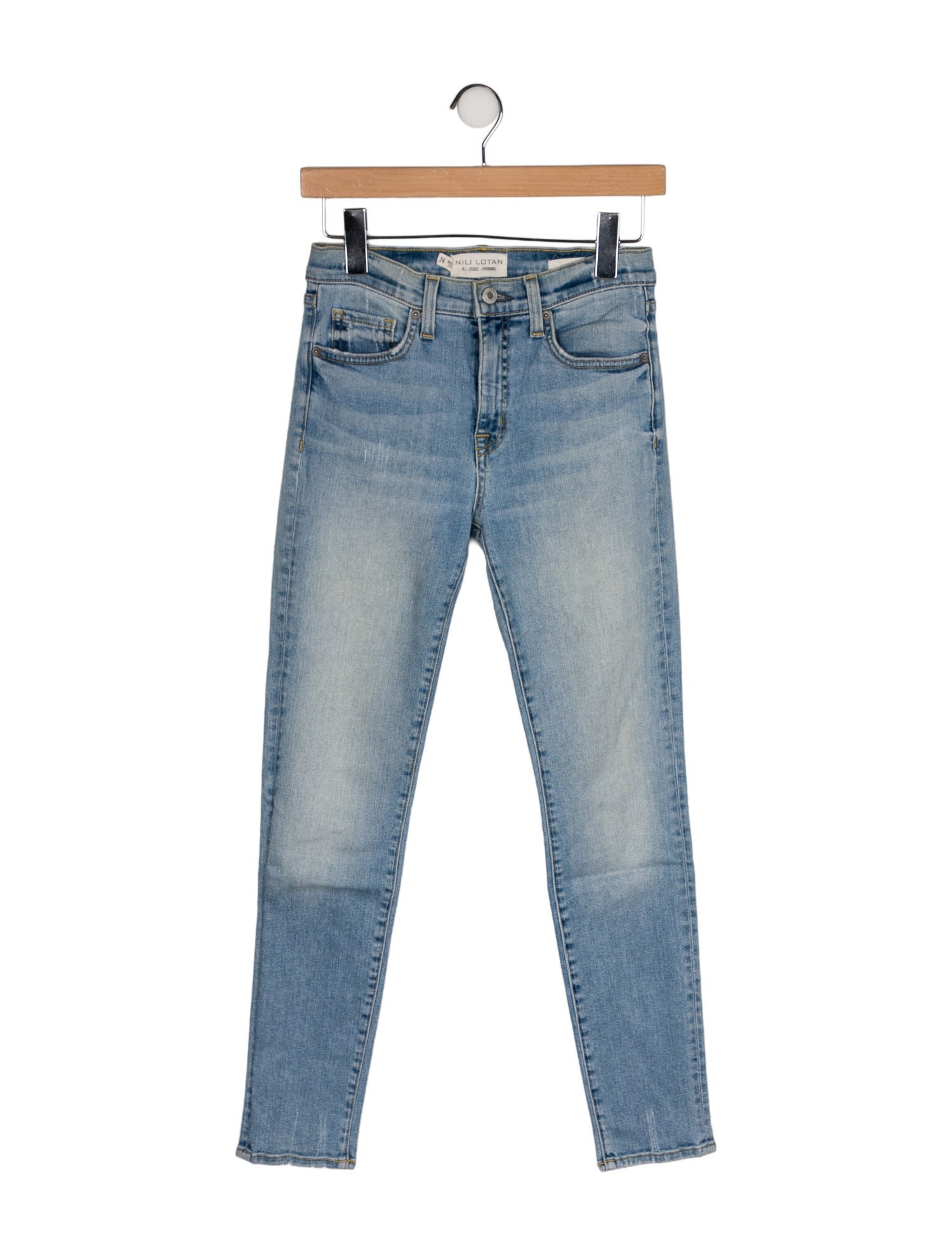 Nili Lotan Mid-Rise Skinny Leg Jeans