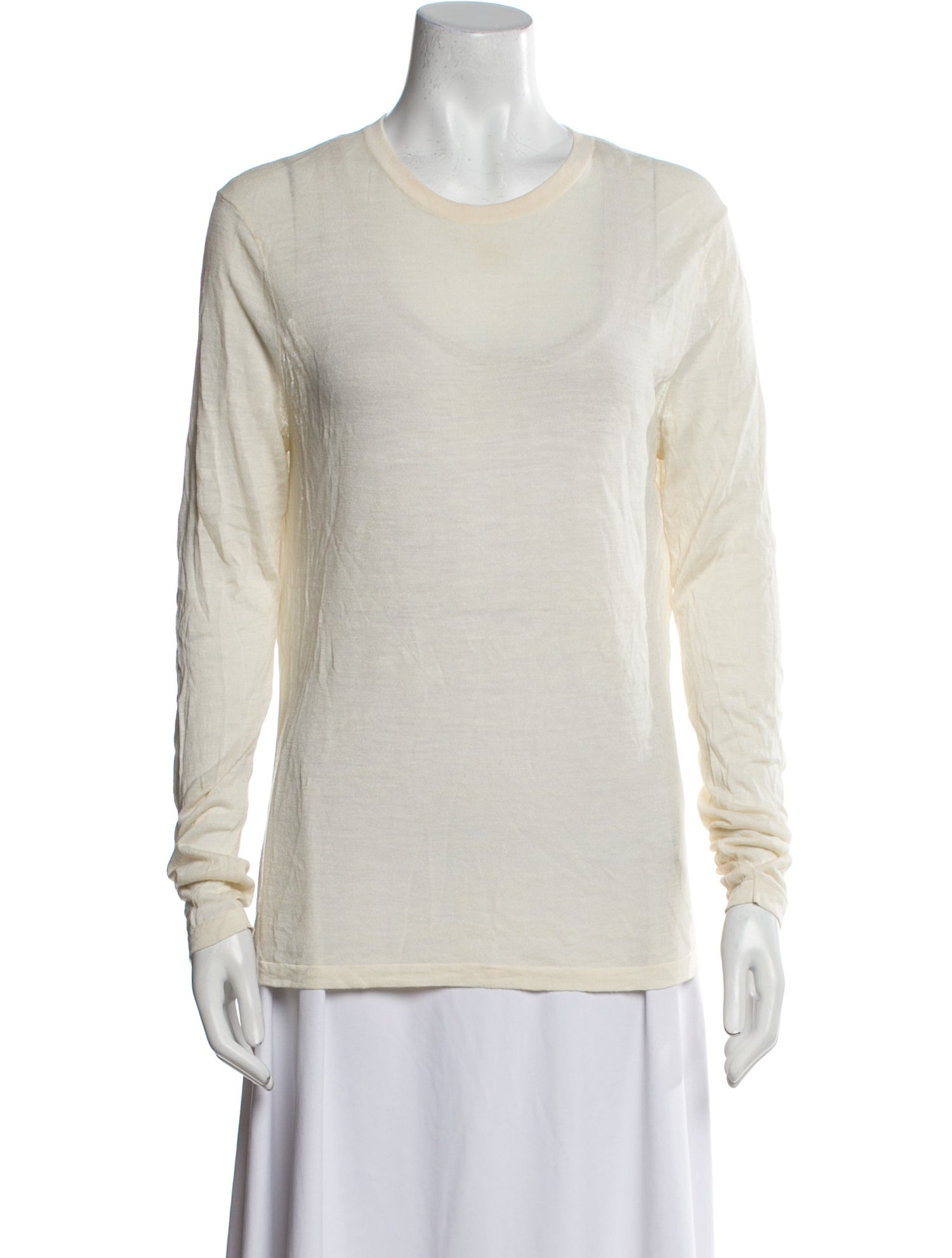 Nili Lotan Silk Crew Neck Sweatshirt