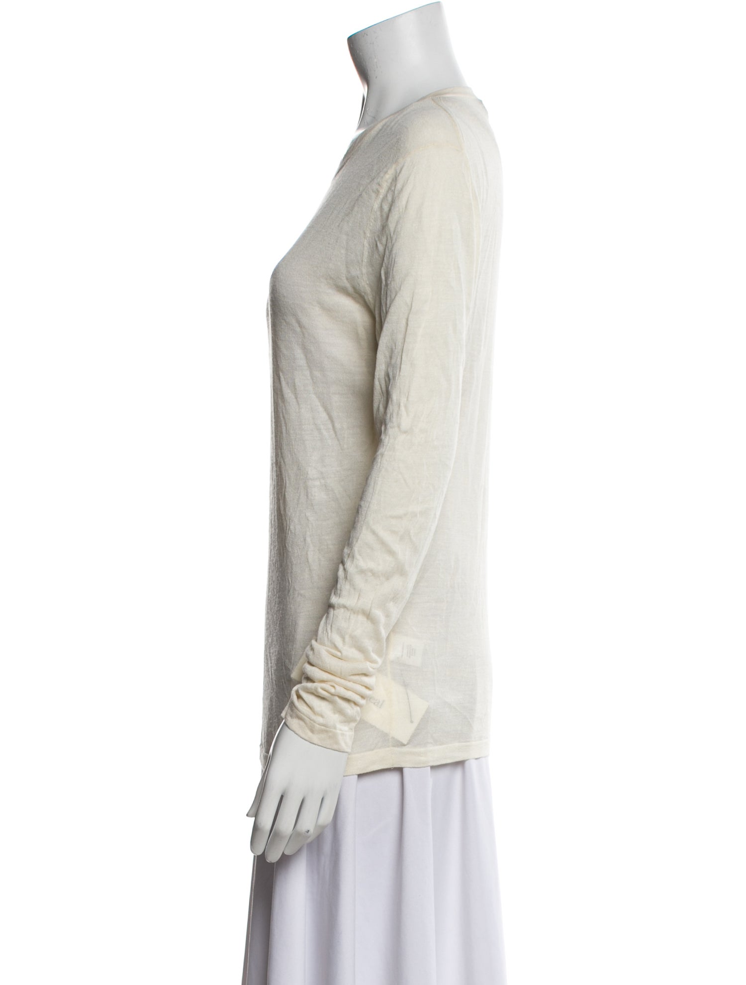 Nili Lotan Silk Crew Neck Sweatshirt