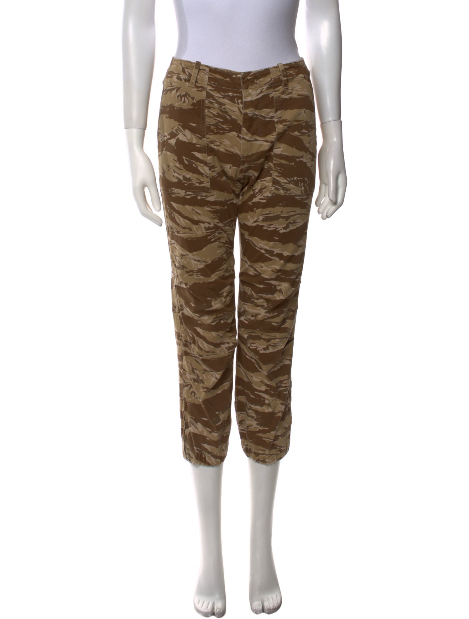 Nili Lotan Camouflage Print Straight Leg Pants