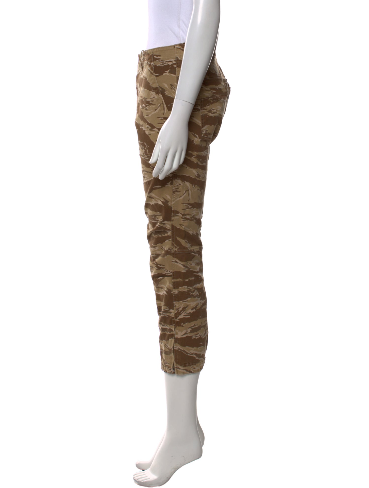 Nili Lotan Camouflage Print Straight Leg Pants
