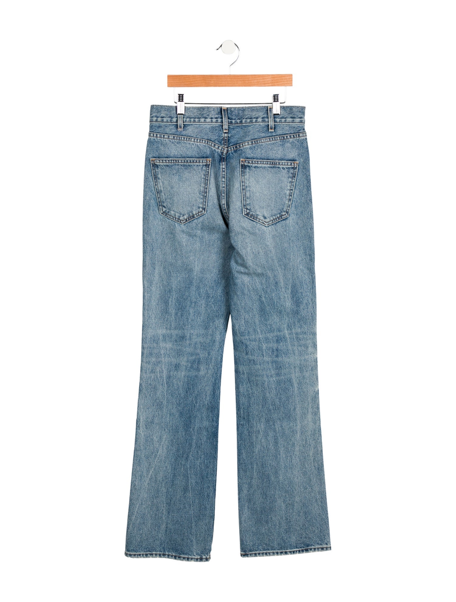 Nili Lotan Mid-Rise Wide Leg Jeans