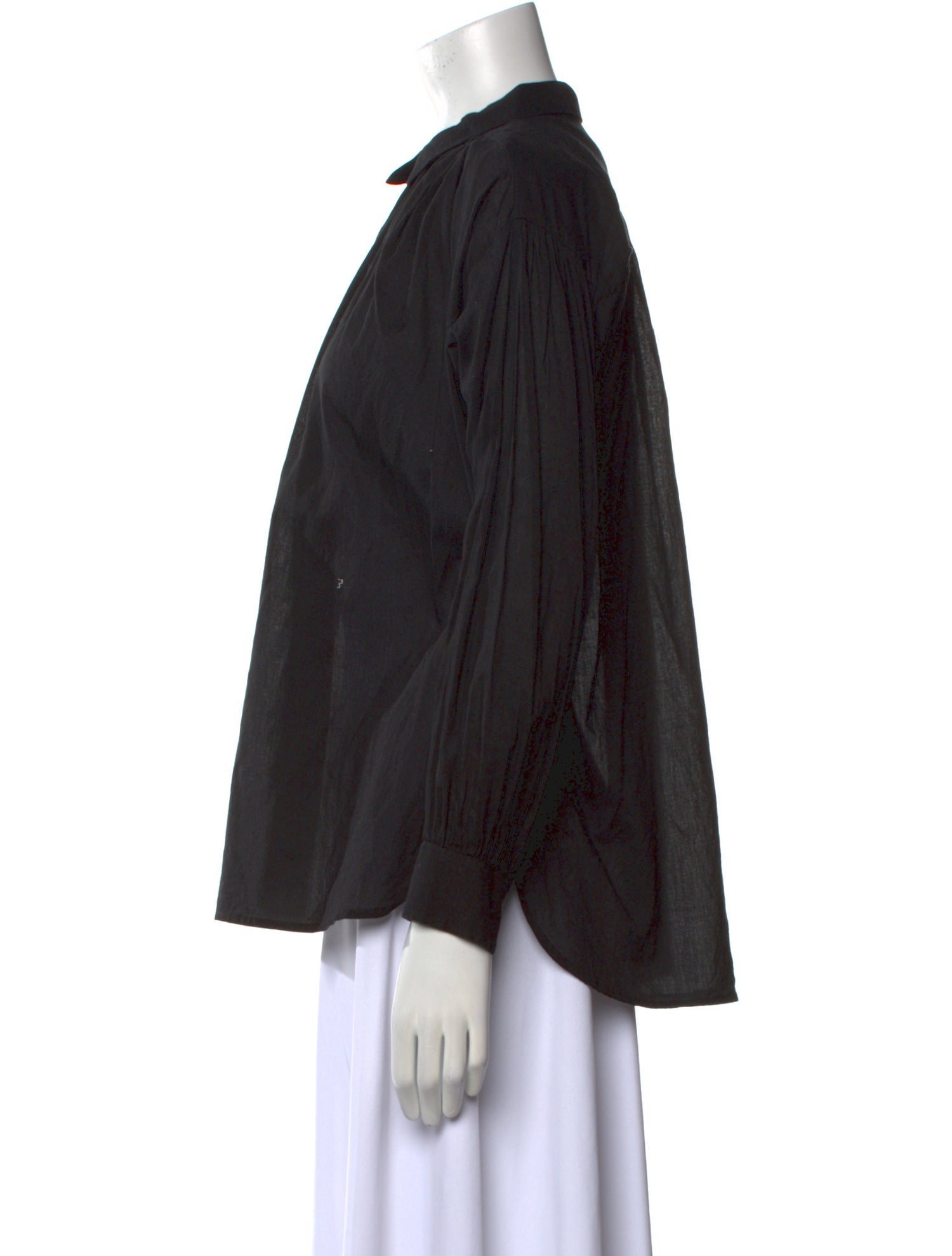 Nili Lotan Mock Neck Long Sleeve Blouse