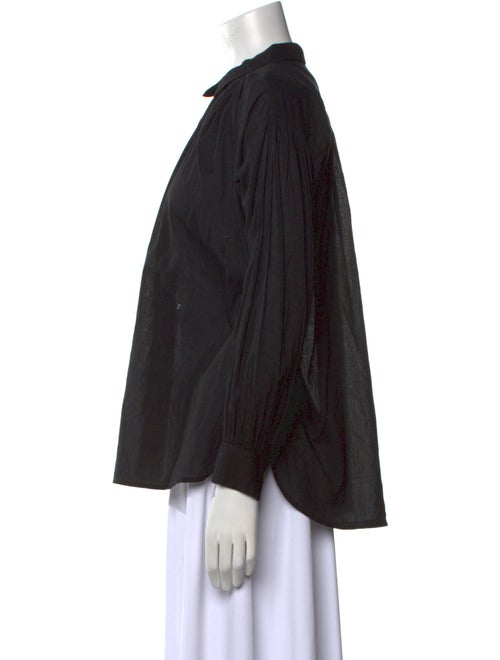 Nili Lotan Mock Neck Long Sleeve Blouse