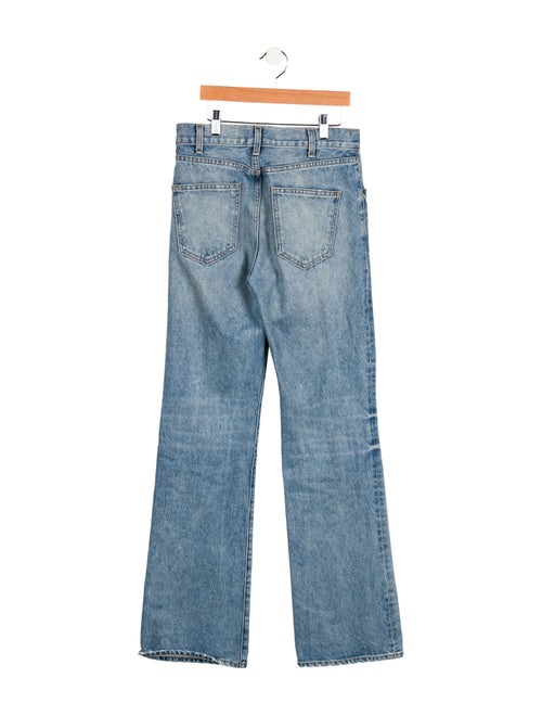 Nili Lotan Mid-Rise Wide Leg Jeans