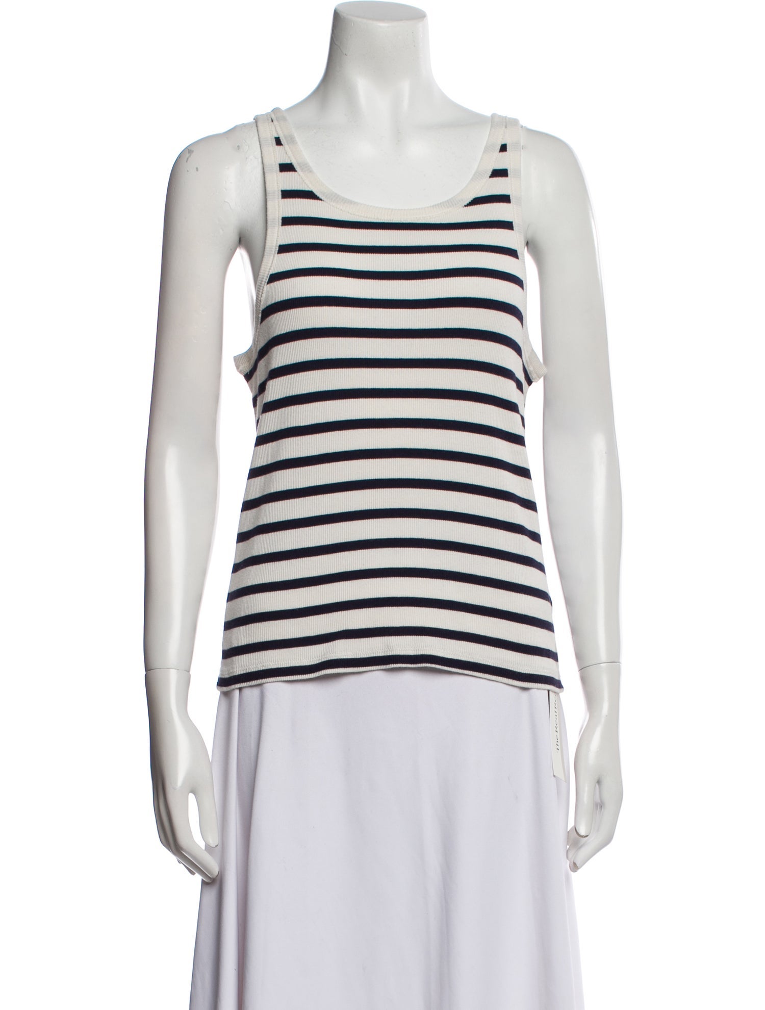 Nili Lotan Striped Scoop Neck Top