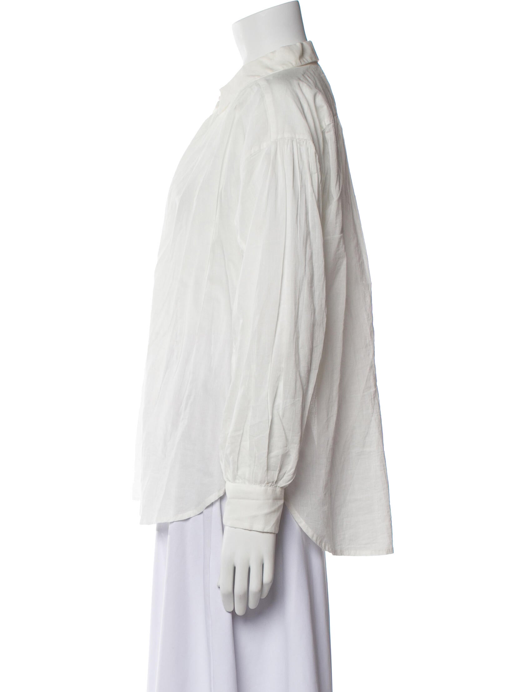 Nili Lotan Long Sleeve Button-Up Top