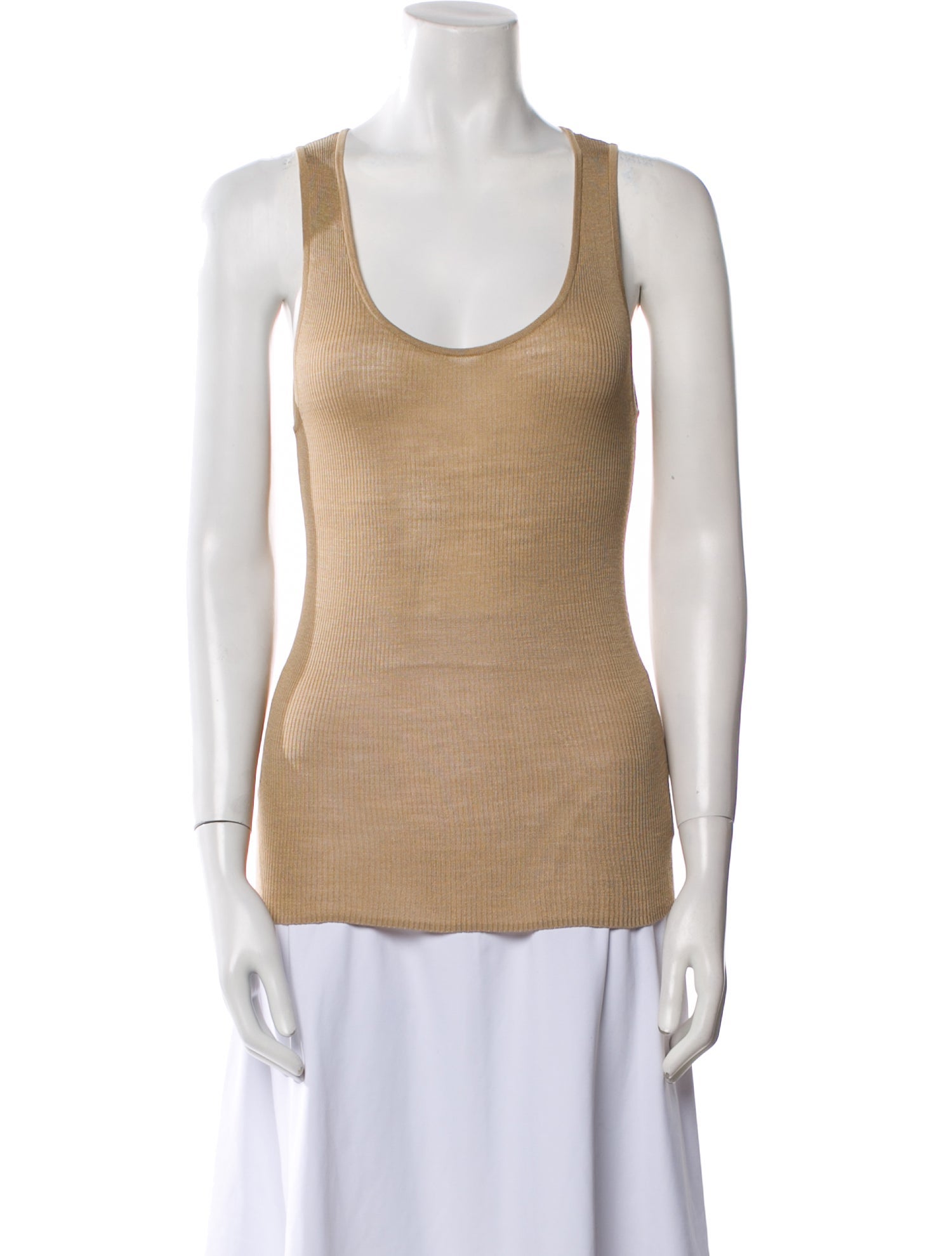 Nili Lotan Silk Scoop Neck Top